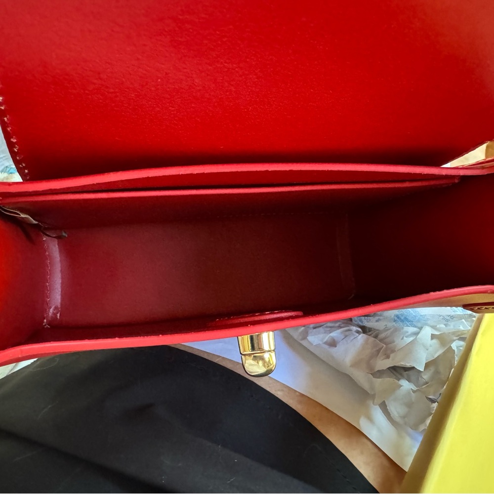 Dooney & Bourke RED LEATHER PINKY CROSSOVER BAG. NWT - Picture 12 of 15